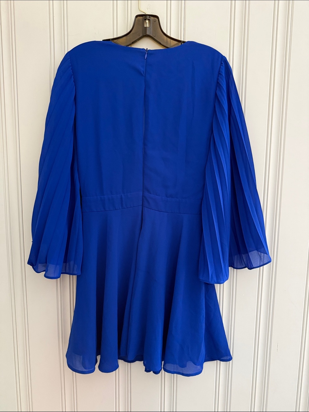 Lulu's Royal Blue Long Sleeve Wrap Dress - Picture 5 of 5